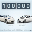Renault-Nissan Alliance Hits 100,000 Combined Electric Car Sales