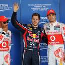 Vettel takes pole and closes on title