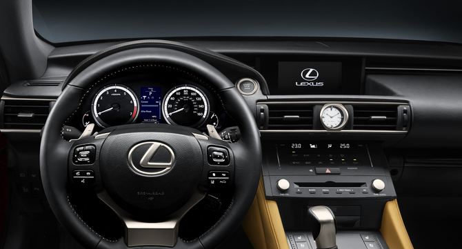 The infotainment system is controlled by Lexus' touch controller on the pad between the seats The infotainment system is controlled by Lexus' touch controller on the pad between the seats