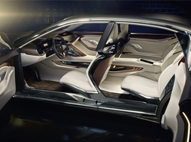 The interior of the Vision Future Luxury has a large conceptual component