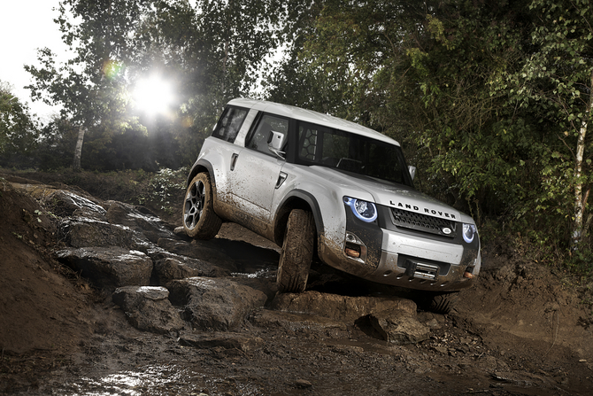 O DC100 mostrou o design do novo Defender em 2011 O DC100 mostrou o design do novo Defender em 2011