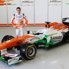 Paul di Resta presented the car at Silverstone 