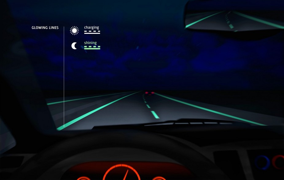 The glow-in-the-dark road will be implemented next year