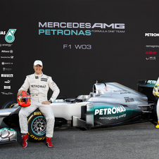 Mercedes Gives W03 Late Unveil