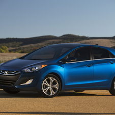 The five-door hatchback Elantra GT gets standard LED taillights and the new engine