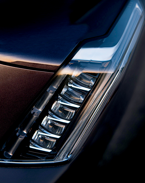 Cadillac appears to be taking the vertical route for the headlights on the Escalade