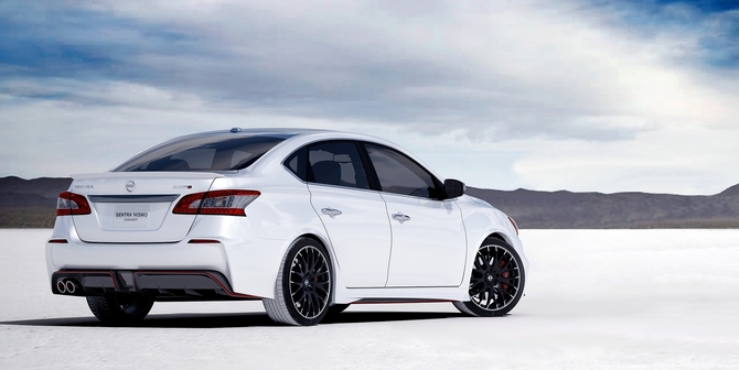 O Sentra Nismo também recebe um kit de carroçaria especial O Sentra Nismo também recebe um kit de carroçaria especial