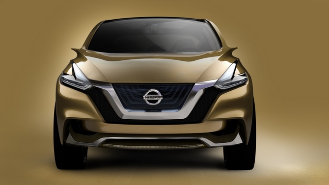 A grelha em forma de V é uma característica do design atual da Nissan A grelha em forma de V é uma característica do design atual da Nissan