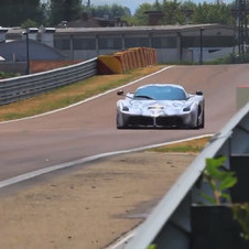 The V12 produces 800hp and 163hp from its electric motor
