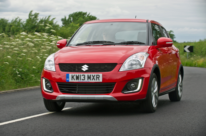 The Swift 4X4 rides 25mm higher than the standard car