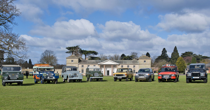 O evento celebra os 65 anos da história da Land Rover O evento celebra os 65 anos da história da Land Rover