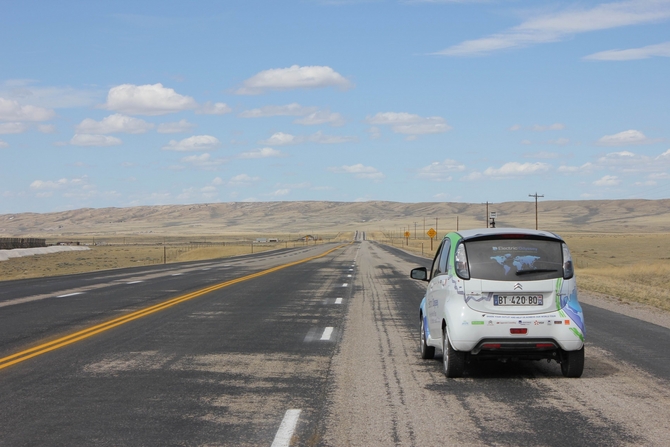 La CITROËN C-ZERO a achevé sa première grande étape : la traversée des USA