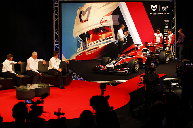 Marussia Virgin Racing launches MVR-02 in London Marussia Virgin Racing launches MVR-02 in London