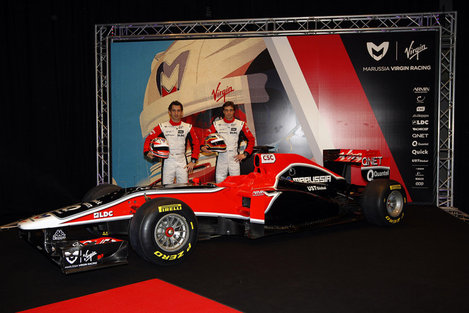 Marussia Virgin Racing launches MVR-02 in London Marussia Virgin Racing launches MVR-02 in London