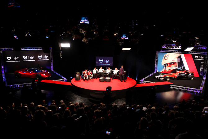 Marussia Virgin Racing launches MVR-02 in London Marussia Virgin Racing launches MVR-02 in London