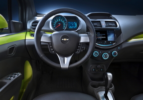 Chevy Spark Offers Inexpensive City Car with Motorcycle-tinged Interior