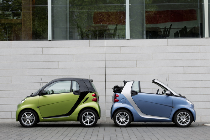 smart fortwo comes out of the box