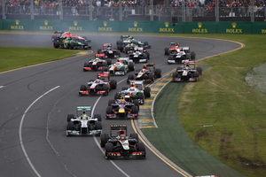 Raikkonen had a great start by moving up three positions on the first lap