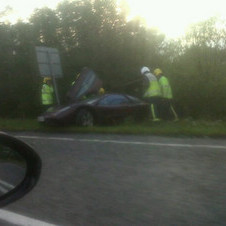 Rowan Atkinson crashes his McLaren F1