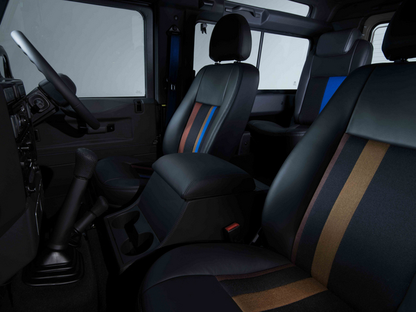 Inside, the black leather contrasts with the blue seams, while there are many other hidden details Inside, the black leather contrasts with the blue seams, while there are many other hidden details