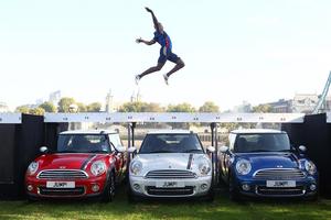 Mini Celebrates London Olympics by Having Long Jumper Leap Over Special Edition Mini