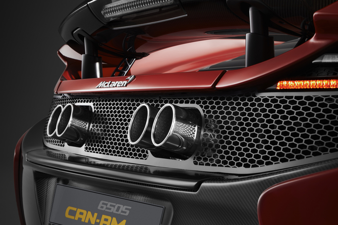 A four-point exhaust system is another unique feature of the 650S Can-Am