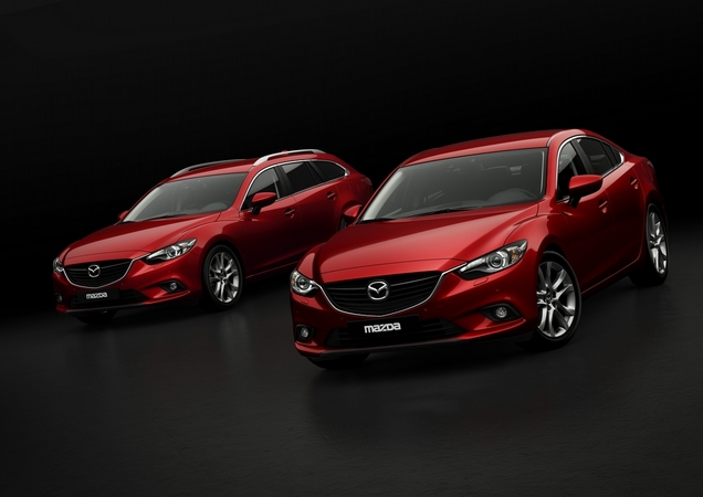 As versões sedan e carrinha do novo Mazda6