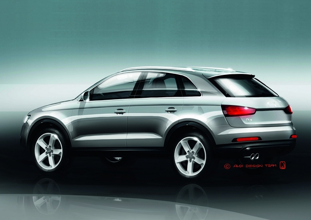 Audi release Q3 sketches Audi release Q3 sketches