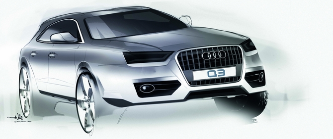 Audi release Q3 sketches Audi release Q3 sketches