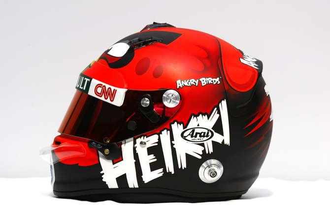 Heikki Kovalainen Will Run Angry Birds Helmet as Part of Sponsorship Deal Heikki Kovalainen Will Run Angry Birds Helmet as Part of Sponsorship Deal