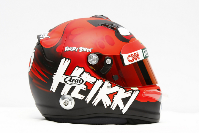 Heikki Kovalainen Will Run Angry Birds Helmet as Part of Sponsorship Deal Heikki Kovalainen Will Run Angry Birds Helmet as Part of Sponsorship Deal