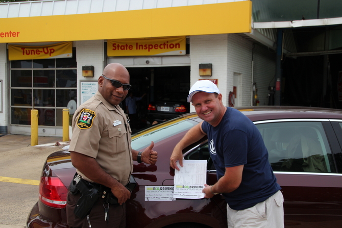 A Virginia Sheriff then certified the mileage at the end