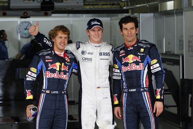 Hulkenberg storms into pole position in Brazil Hulkenberg storms into pole position in Brazil
