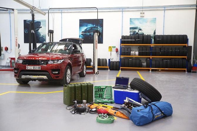 The truck is a production specification Range Rover Sport The truck is a production specification Range Rover Sport