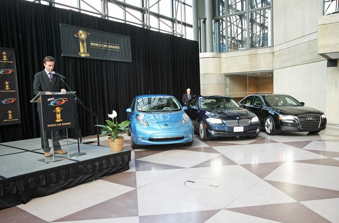 Nissan LEAF awarded World Car of the Year Nissan LEAF awarded World Car of the Year