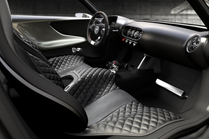 The seats are one expanse of quilted leather The seats are one expanse of quilted leather