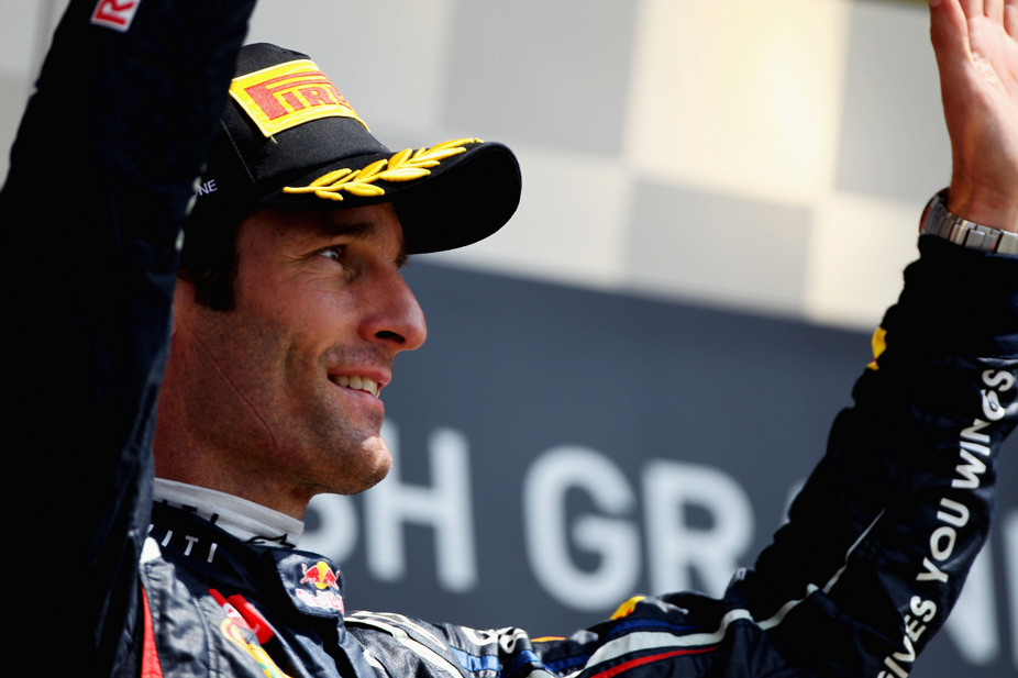 Webber is currently second in drivers' points between Alonso and Vettel 