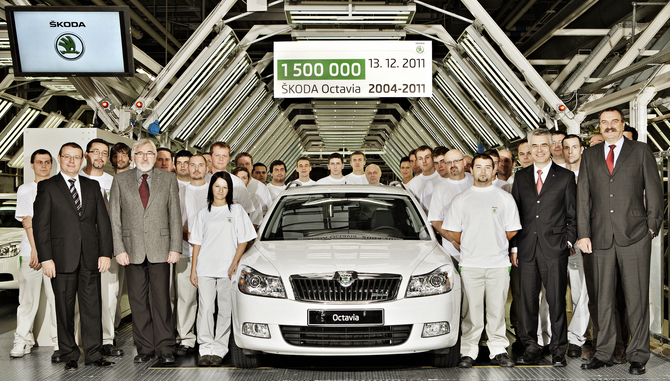 Skoda Octavia II reaches production milestone