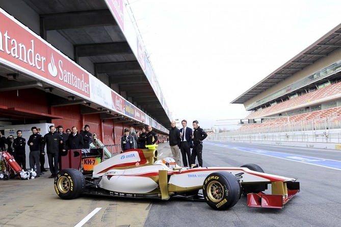 HRT Finally Reveals F112 2012 Formula 1 Car HRT Finally Reveals F112 2012 Formula 1 Car
