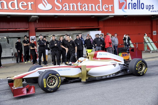 HRT Finally Reveals F112 2012 Formula 1 Car HRT Finally Reveals F112 2012 Formula 1 Car