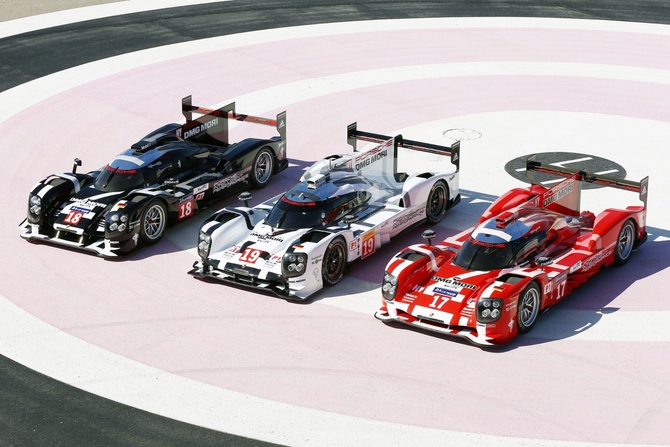 Porsche 919 1, 2, 3 na qualificação em Le Mans