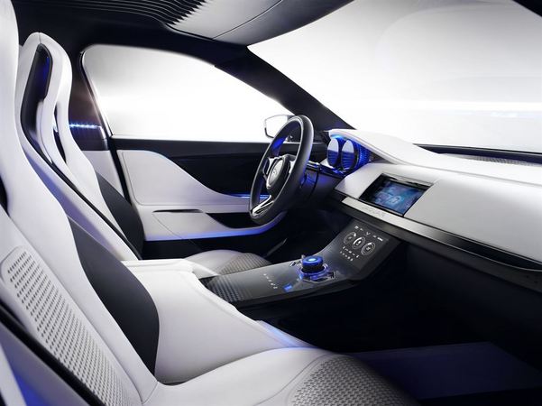 The interior also shows next generation technology