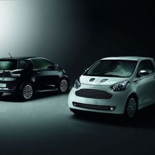 Aston Martin Cygnet in Black and White at launch