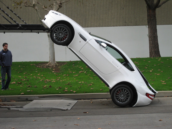 How (not) to load an Aston Martin How (not) to load an Aston Martin