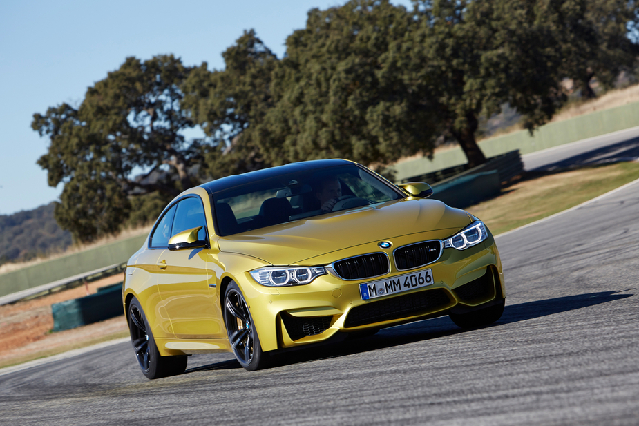 The M4 Coupe is only differentiated by its molded spoiler in the rear