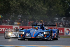 The Alpine team is in second-place in the LMP2 class in the ELMS