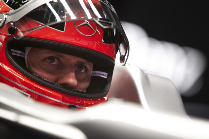 Schumacher sees himself battling for top places Schumacher sees himself battling for top places