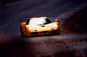 The F1 LM celebrated its win at the 1995 24 Hours of Le Mans