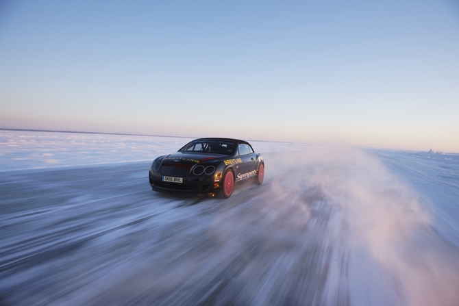 Bentley SuperSports Shatters World Speed Record on Sheet Ice Bentley SuperSports Shatters World Speed Record on Sheet Ice