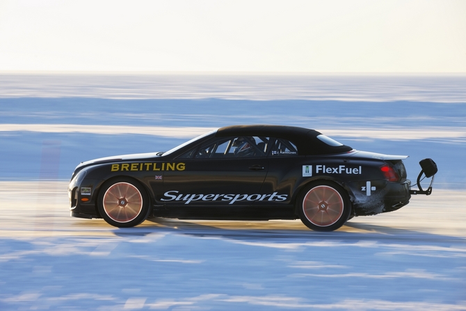 Bentley SuperSports Shatters World Speed Record on Sheet Ice Bentley SuperSports Shatters World Speed Record on Sheet Ice